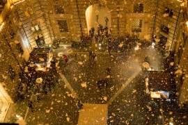 neve a Roma, palazzo Braschi